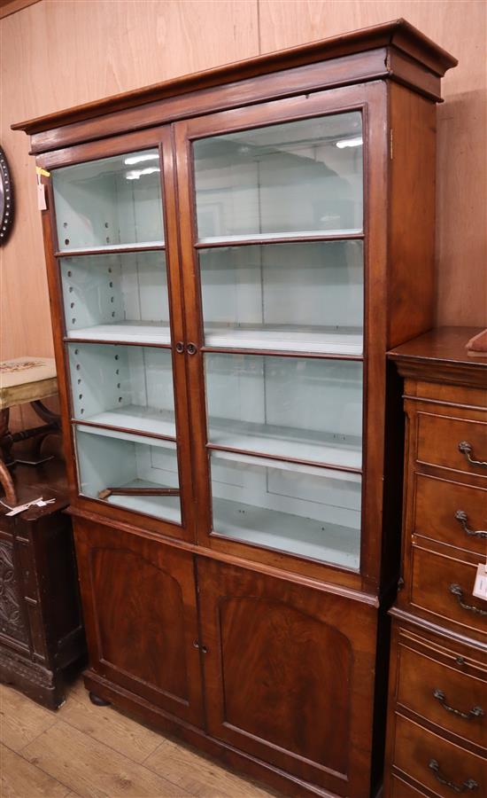 A mid Victorian mahogany bookcase W.110cm